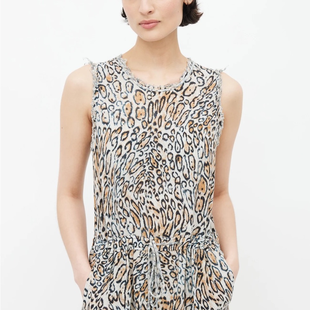 Raquel Allegra Leopard Print Dress Size Small